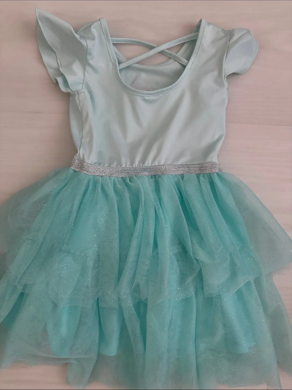 Kids Disney Ariel Tulle Dress in Aqua, 4T